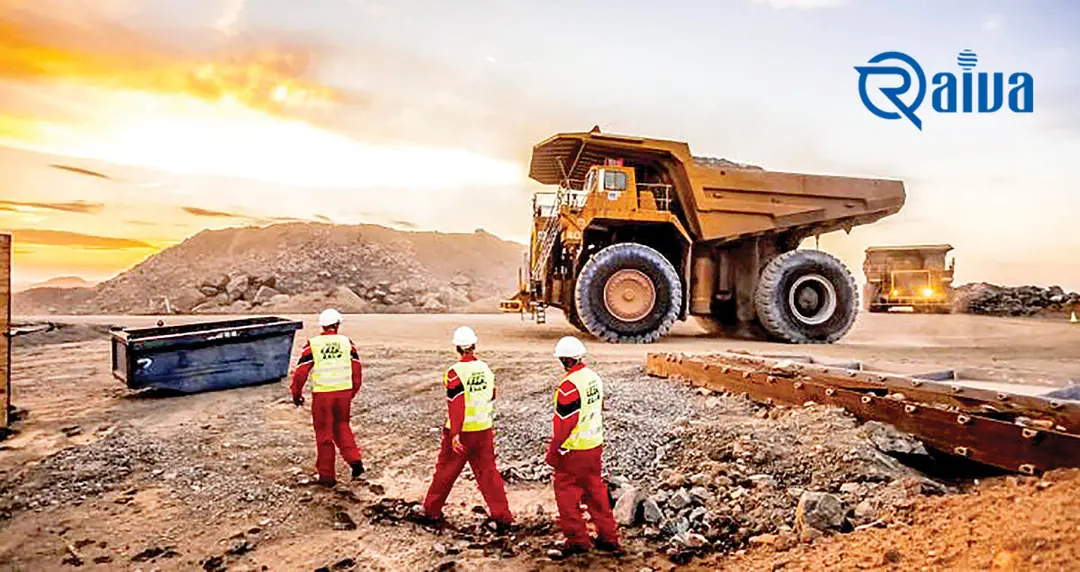 Open-pit mineral mine in Iran
