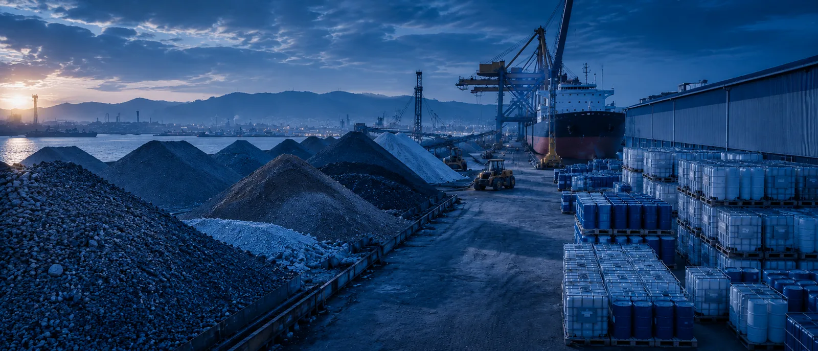 Raivaco facilities, bulk cargo and shipment operations
